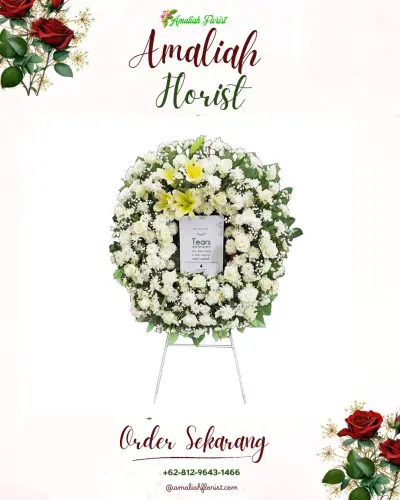 Krans Bunga Duka Cita di Sokawangi